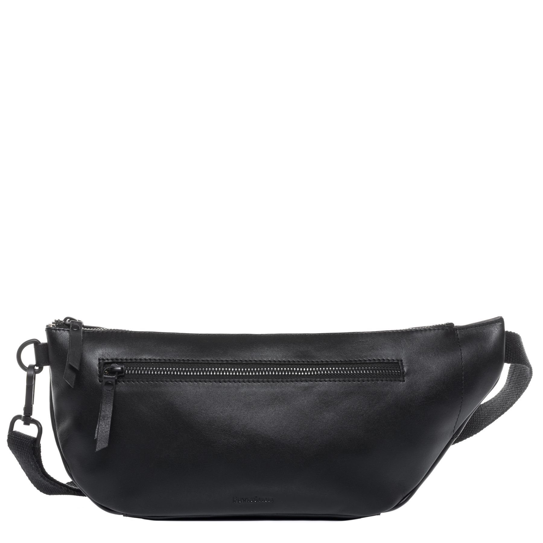 FEYNSINN Umhängetasche echt Leder Hip Bag groß Ledertasche schwarz NORI, Hüfttasche echt Leder Unisex, Umhängetasche, Bumbag schwarz