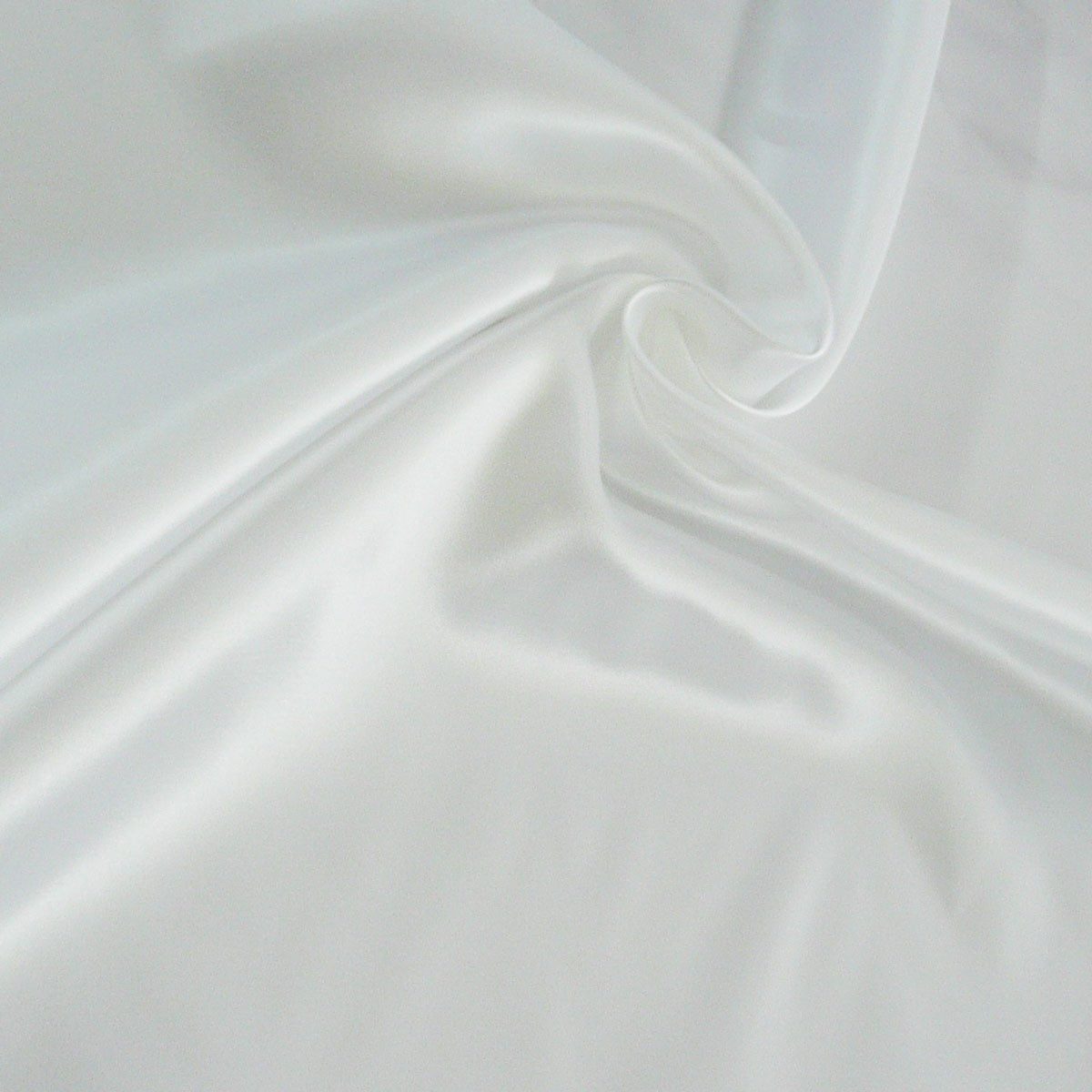 Stoff Kreativstoff Satinstoff einfarbig weiß 1,4m Breite