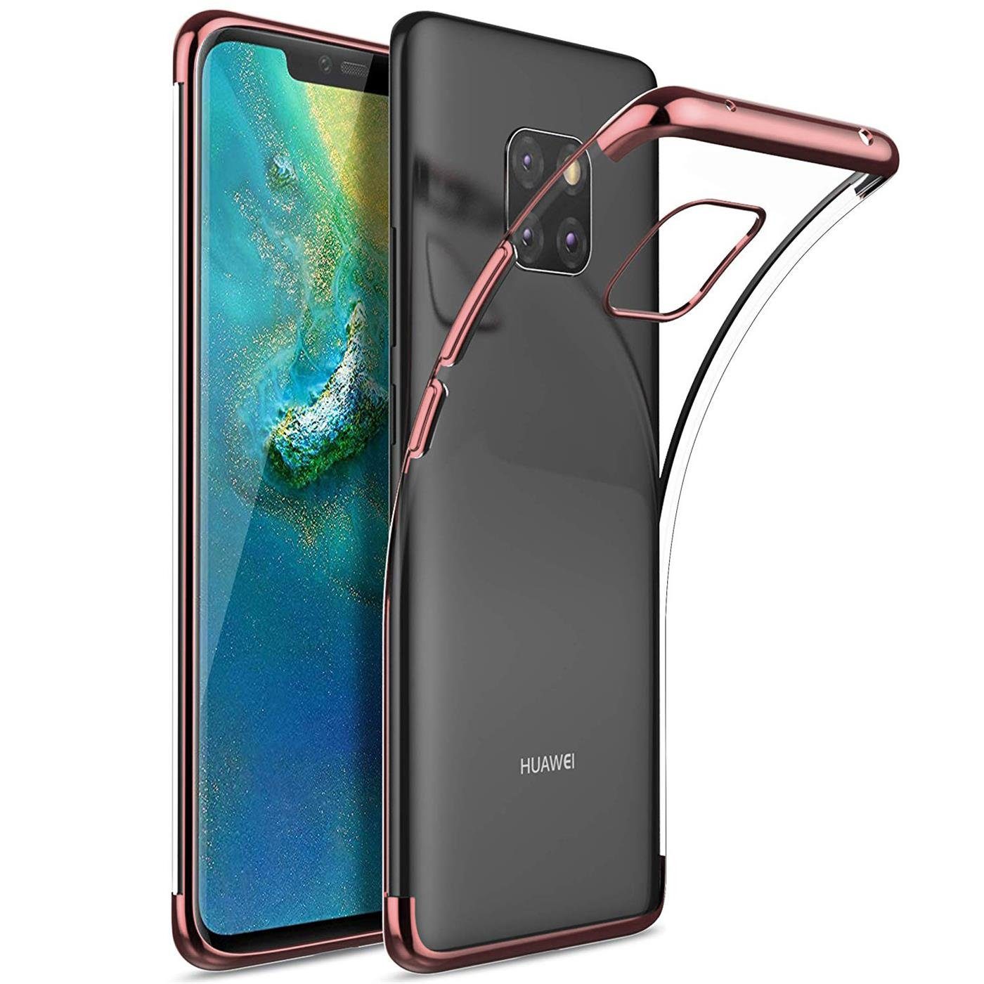 CoolGadget Handyhülle Slim Case Farbrand für Huawei Mate 20 Pro 6,4 Zoll, Hülle Silikon Cover für Huawei Mate 20 Pro Schutzhülle
