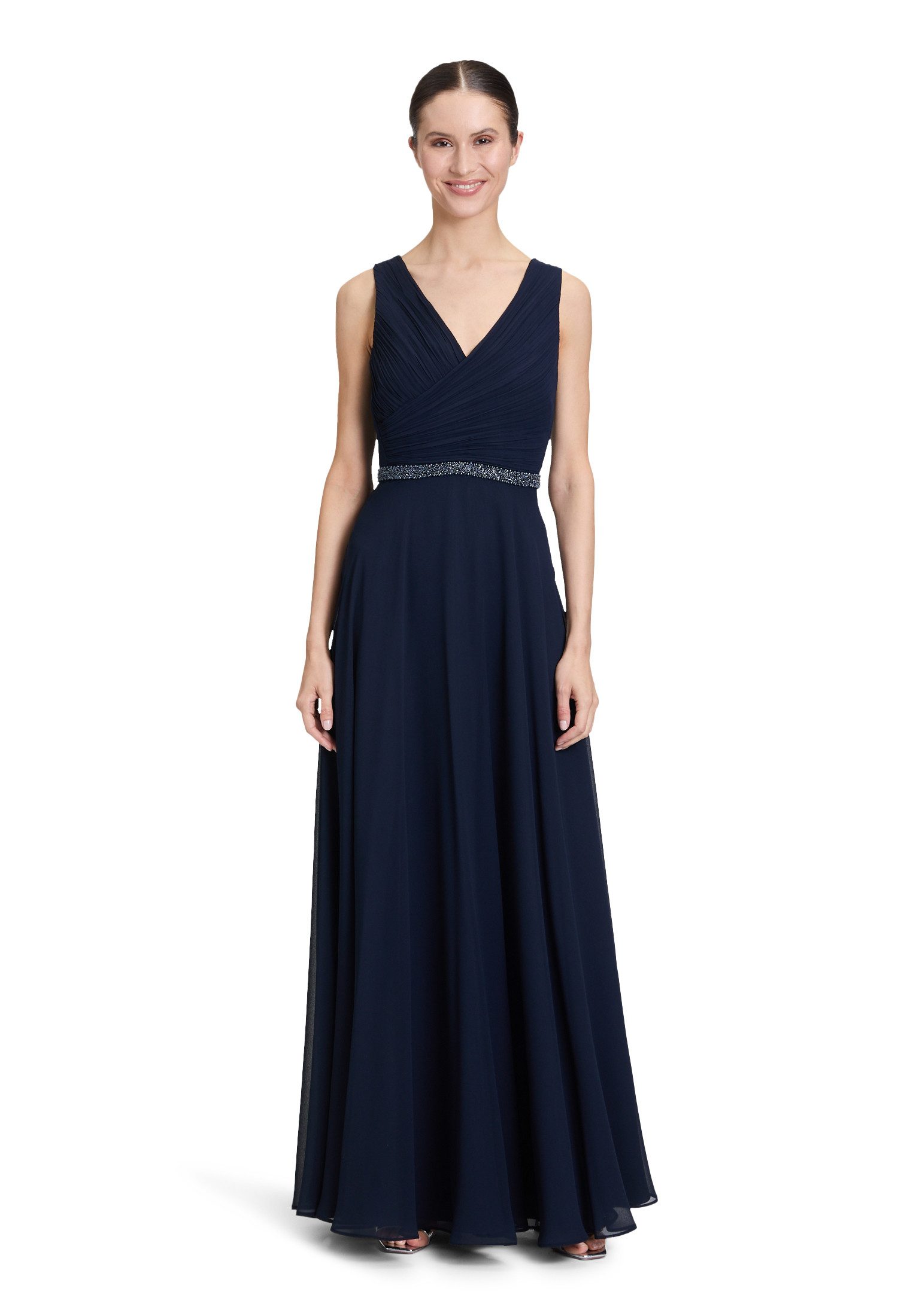 Vera Mont Abendkleid Damen Abendkleid mit Plissee Dekoelemente günstig online kaufen