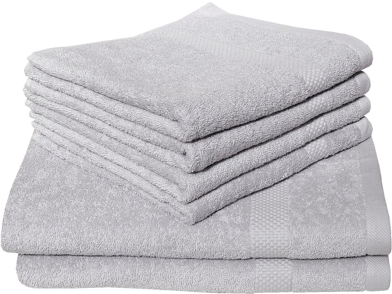 Dyckhoff Handtuch Set "Planet" Set 6 Stk. Frottier 4 Handtücher (50x100cm), günstig online kaufen
