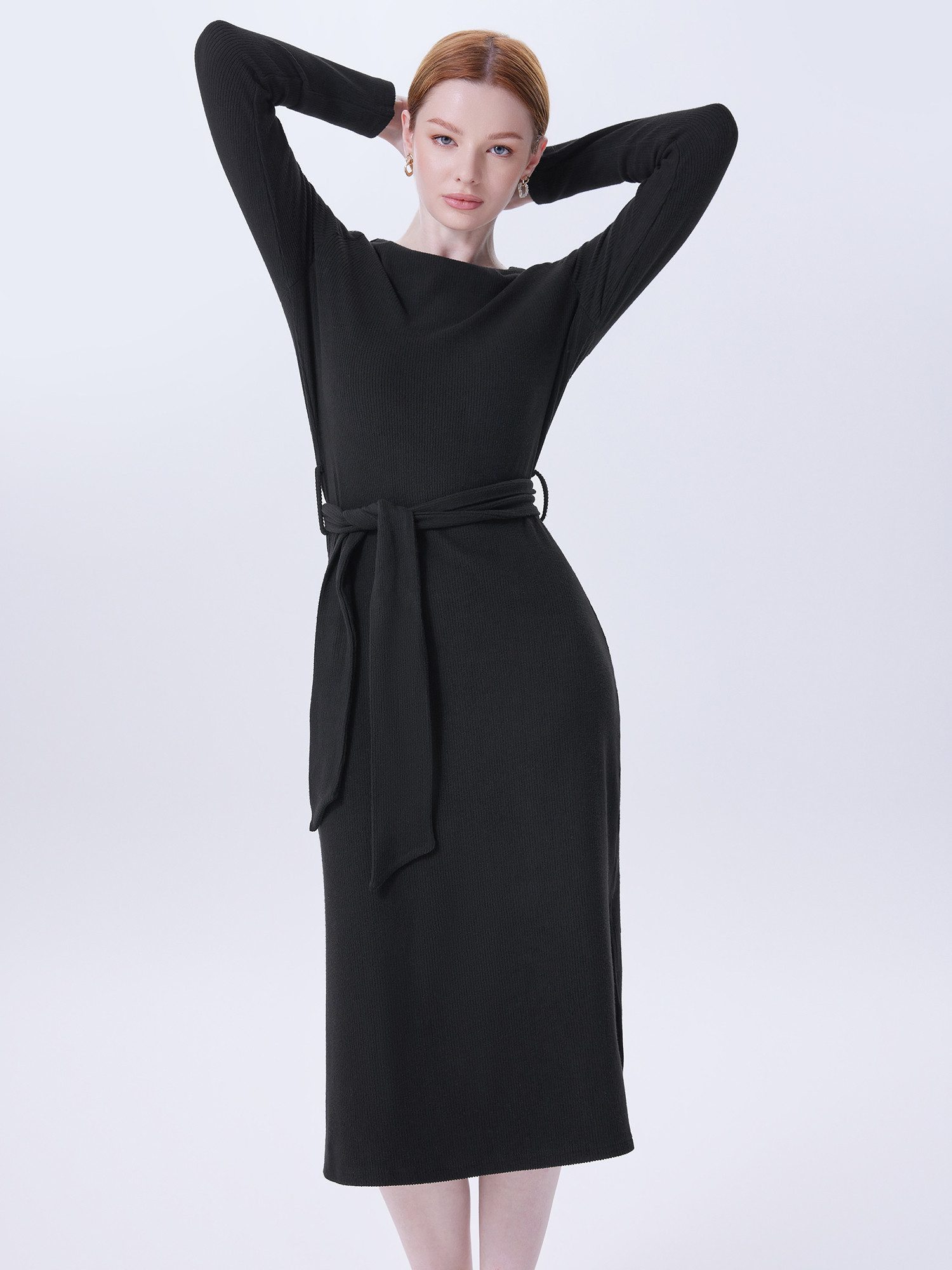 LAPA PLUS Midikleid Damen Elegant Etuikleid günstig online kaufen