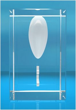 VIP-LASER Dekofigur 3D Glasquader I Herz I Alles Liebe zum Muttertag!, Hochwertige Geschenkbox, Made in Germany, Familienbetrieb