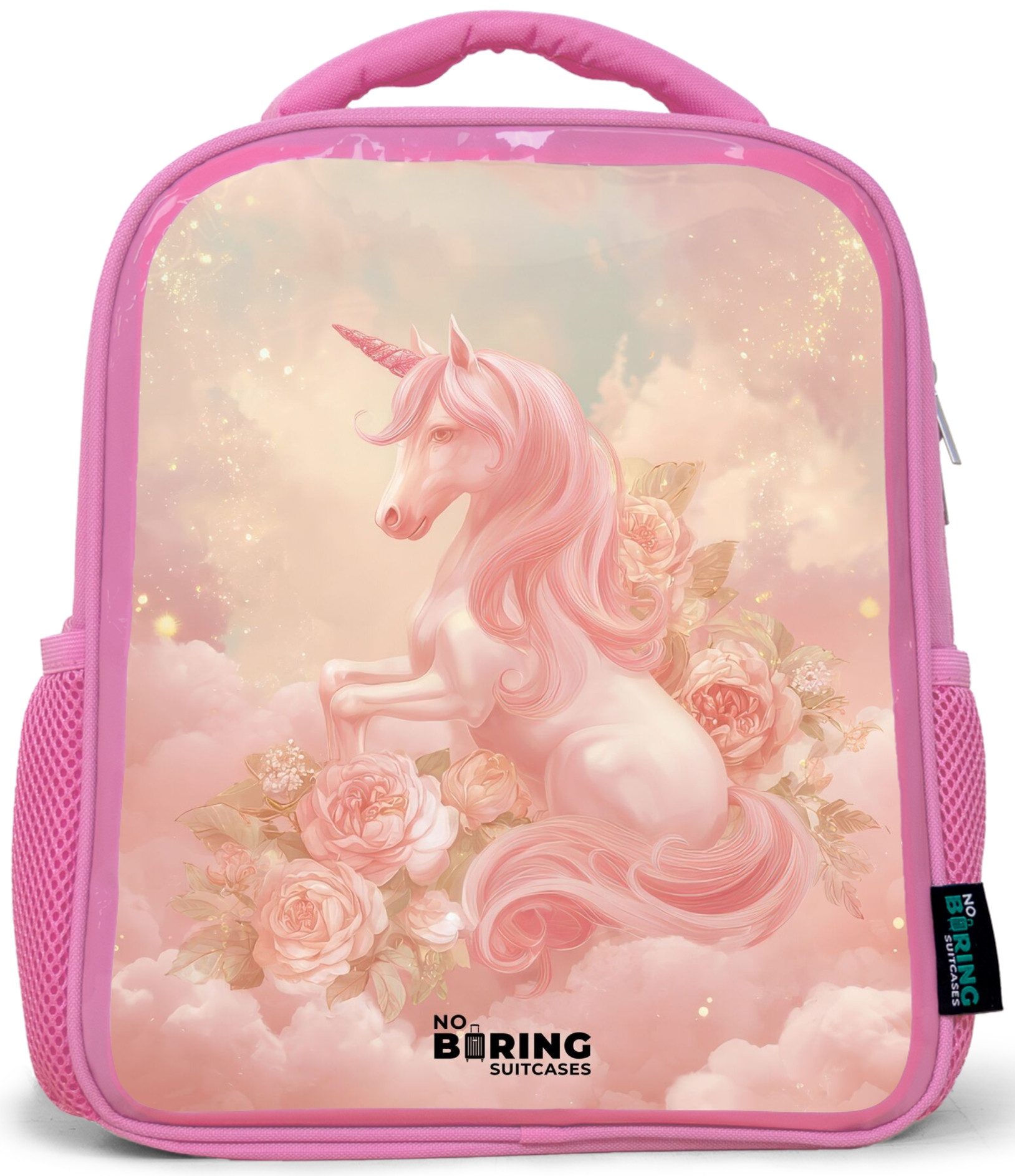 Rucksack Rosa - Einhorn - Wolken - Rosa