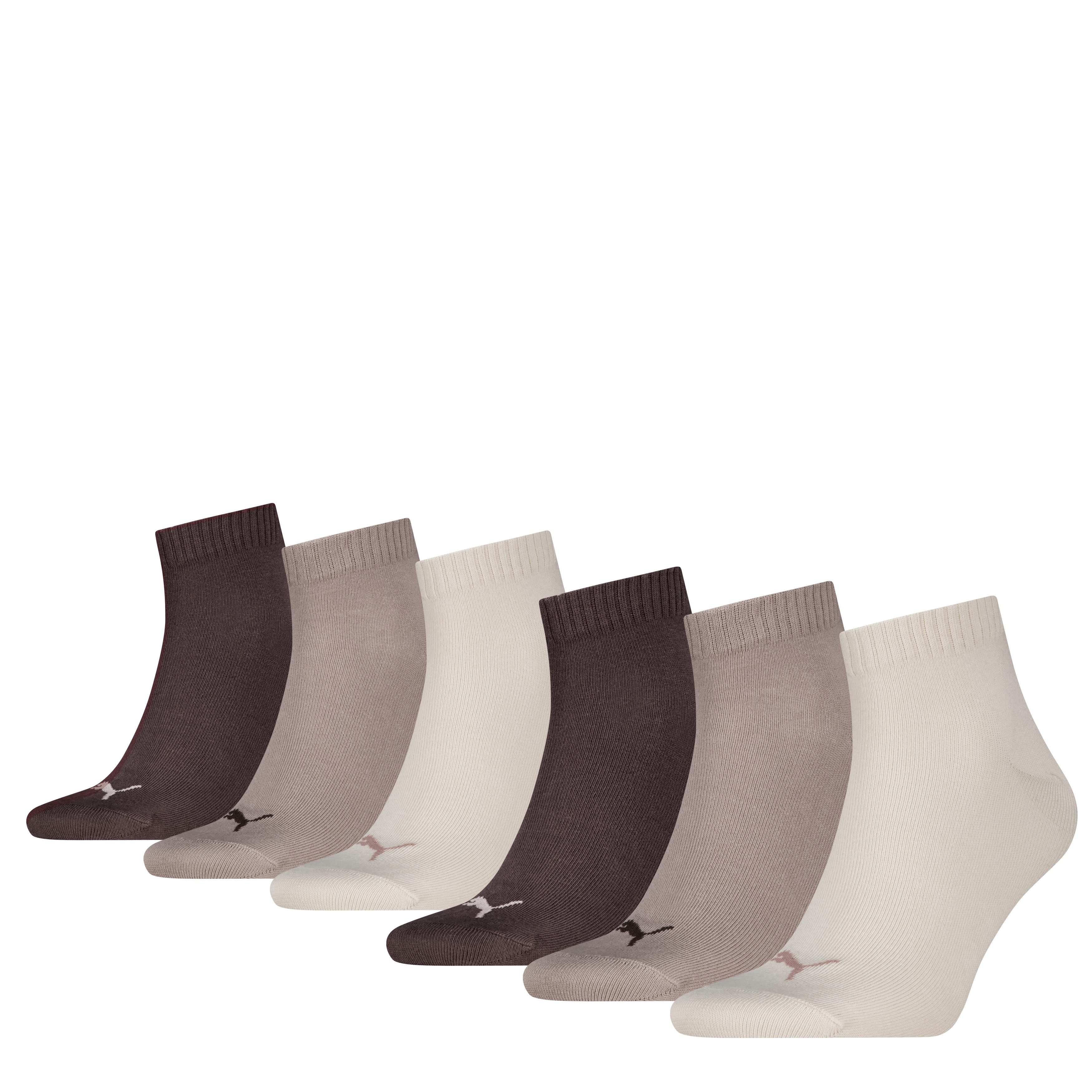PUMA Kurzsocken PUMA UNISEX QUARTER PLAIN 6P ECOM (6-Paar, 6 Paar) mit Ripp günstig online kaufen