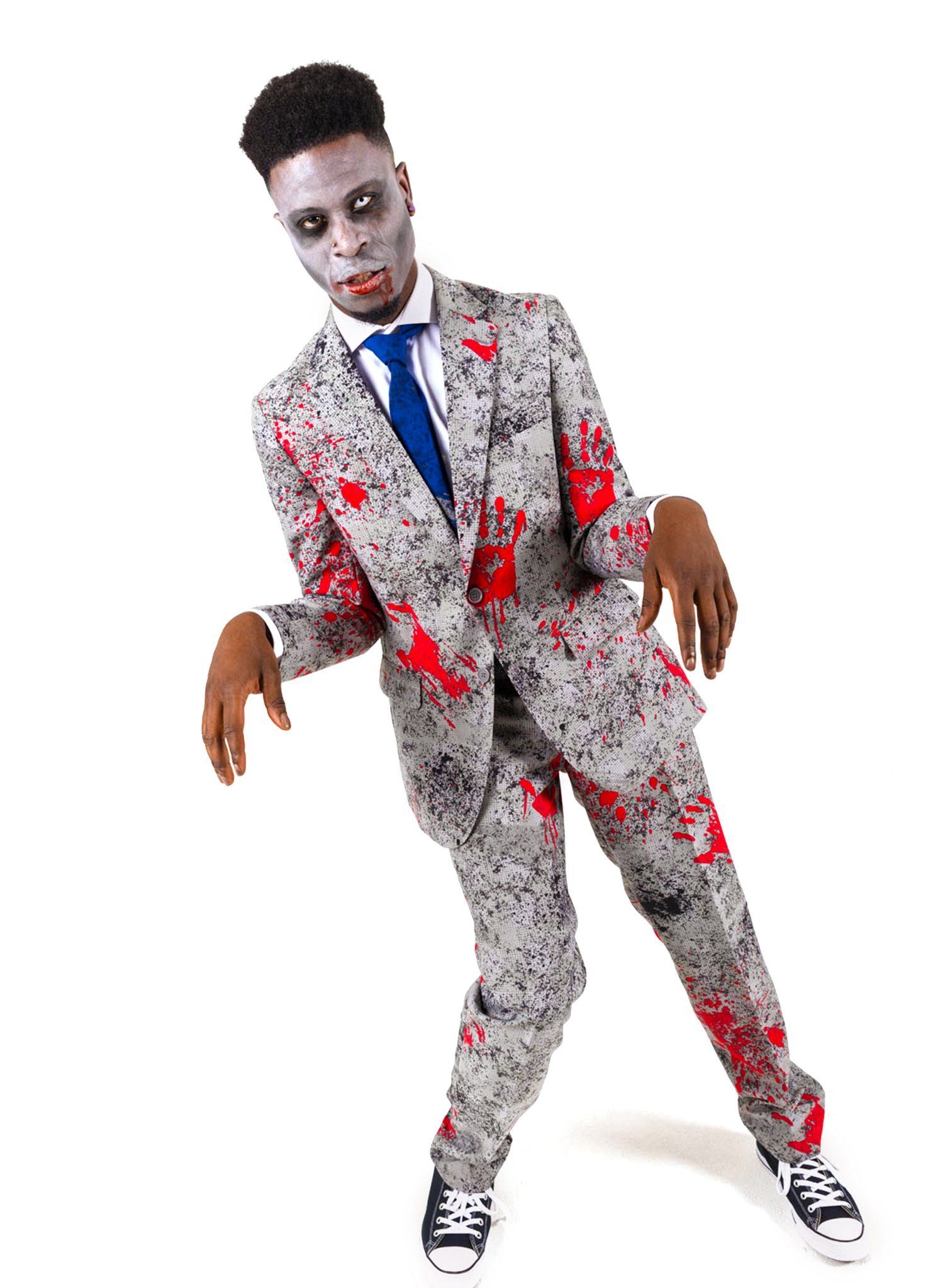 Opposuits Partyanzug Zombiac Kostüm Anzug - für Halloween Untote, Ausgefallene Костюмы für coole Männer