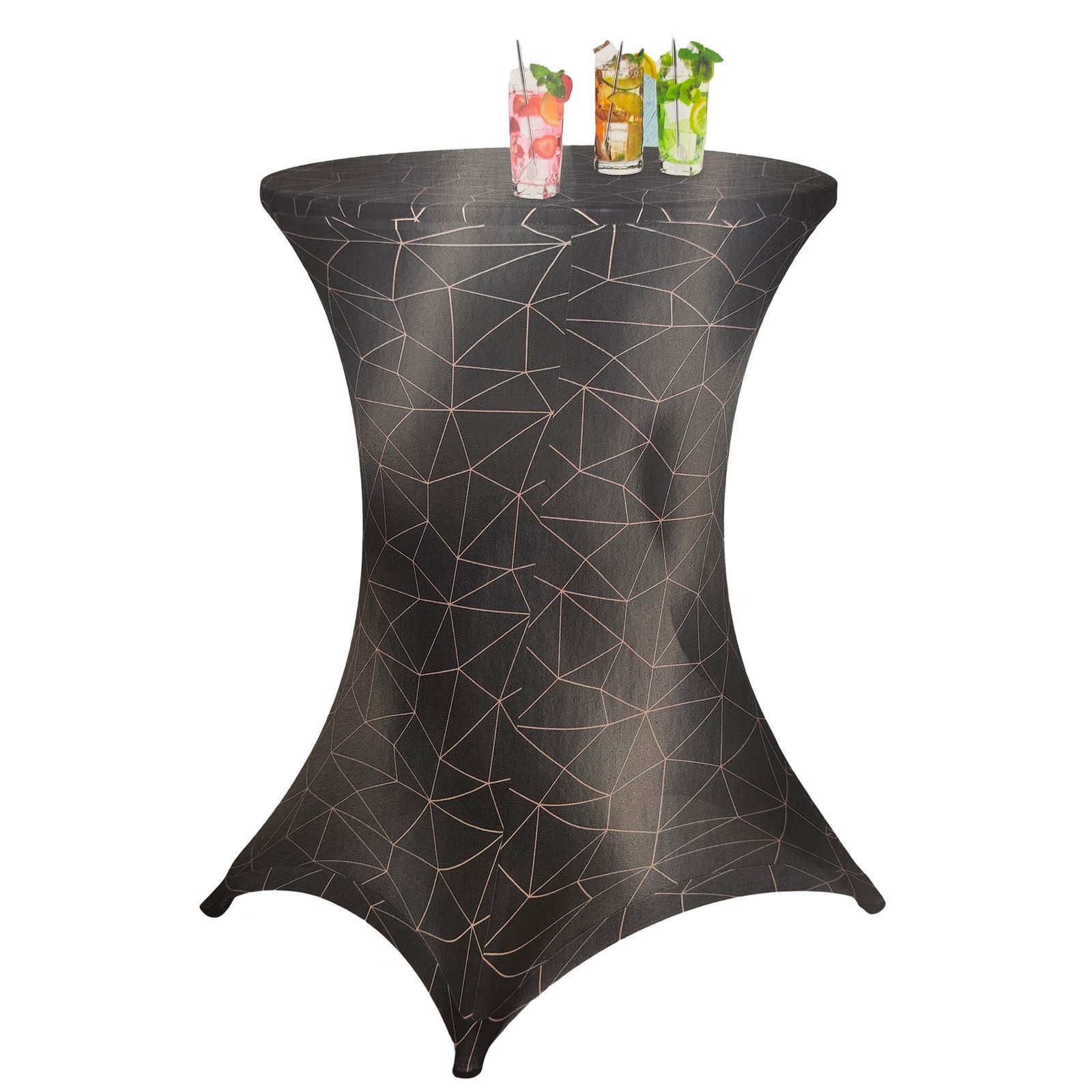 Stuhlhusse Stretch Stehtischbezug 80cm Stehtischhusse Husse Stehtisch Bezug bunt