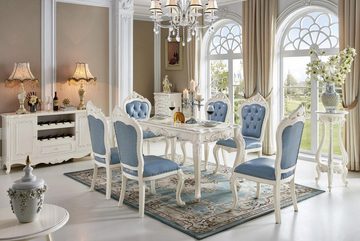 JVmoebel Esstisch, Barock Esstisch Tisch Gruppe Esszimmer Wohnzimmer Holz Design Tische