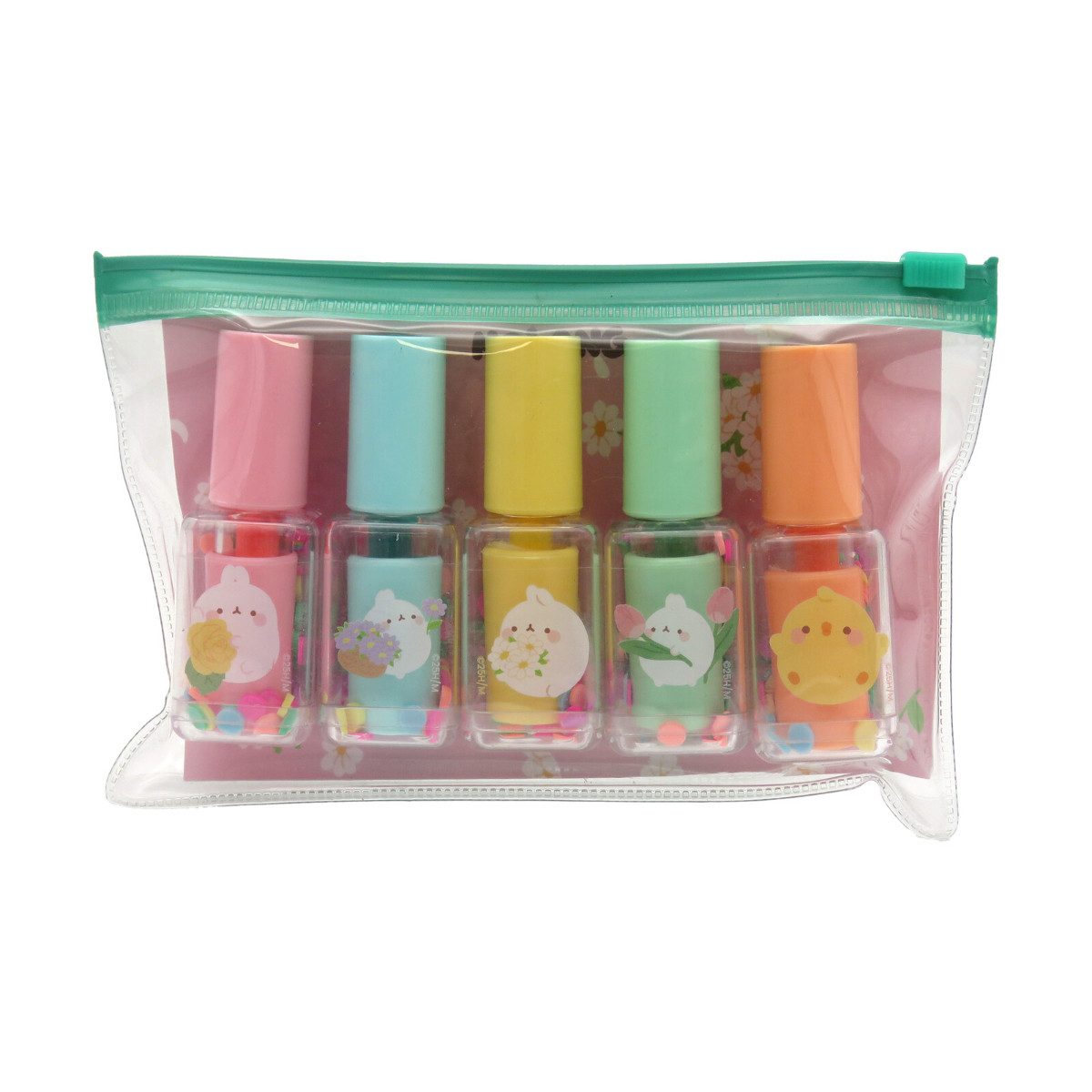 Molang Marker Set Blossom 5 Stück Textmarker Schreibwaren Schule Freizeit, (5-tlg)