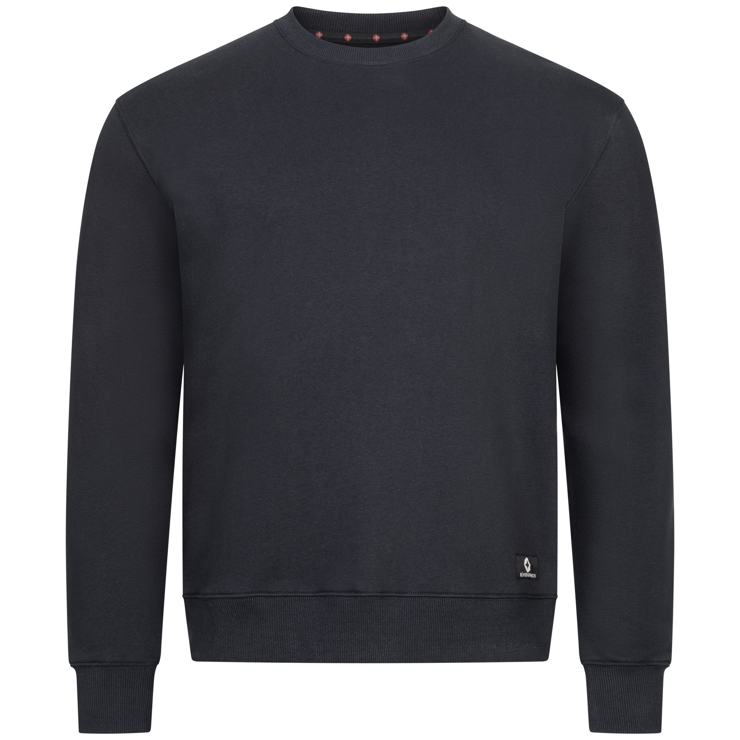 Höhenhorn Rundhalspullover Wallster Herren Sweatshirt für Männer Pullover Baumwolle Hochwertige Baumwolle, weiche Innenseite, angenehm warm