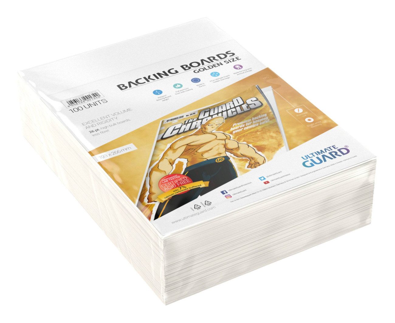 Ultimate Guard Sammelkarte Ultimate Guard Comic Backing Boards Golden Size (100)