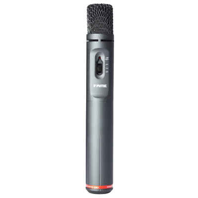 Fame Audio Mikrofon (CM 5, Kondensator Instrumentenmikrofon, Nieren-Richtcharakteristik, 35Hz-20kHz Übertragungsbereich, Batteriebetrieben, Inklusive Klemme und Mikrofontasche, Ein/Aus-Schalter, Schaltbarer Lowcut), CM 5, Kondensator Instrumentenmikrofon, Nieren-Richtcharakteristik