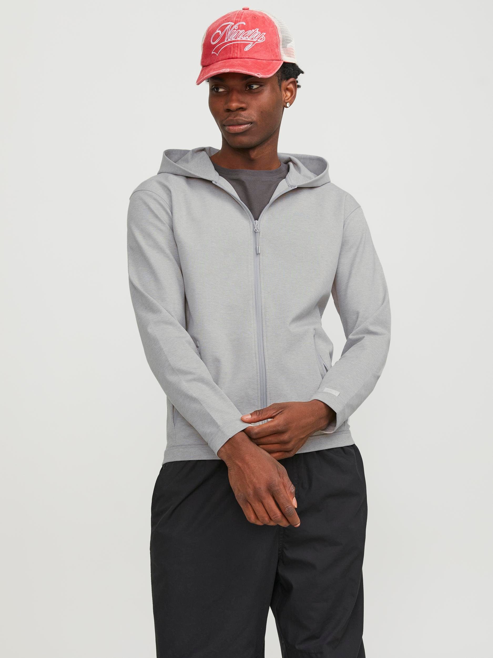 HOOD JCOCLOUD SWEAT Jones Grey Kapuzensweatjacke & Jack Light Melange ZIP NOOS