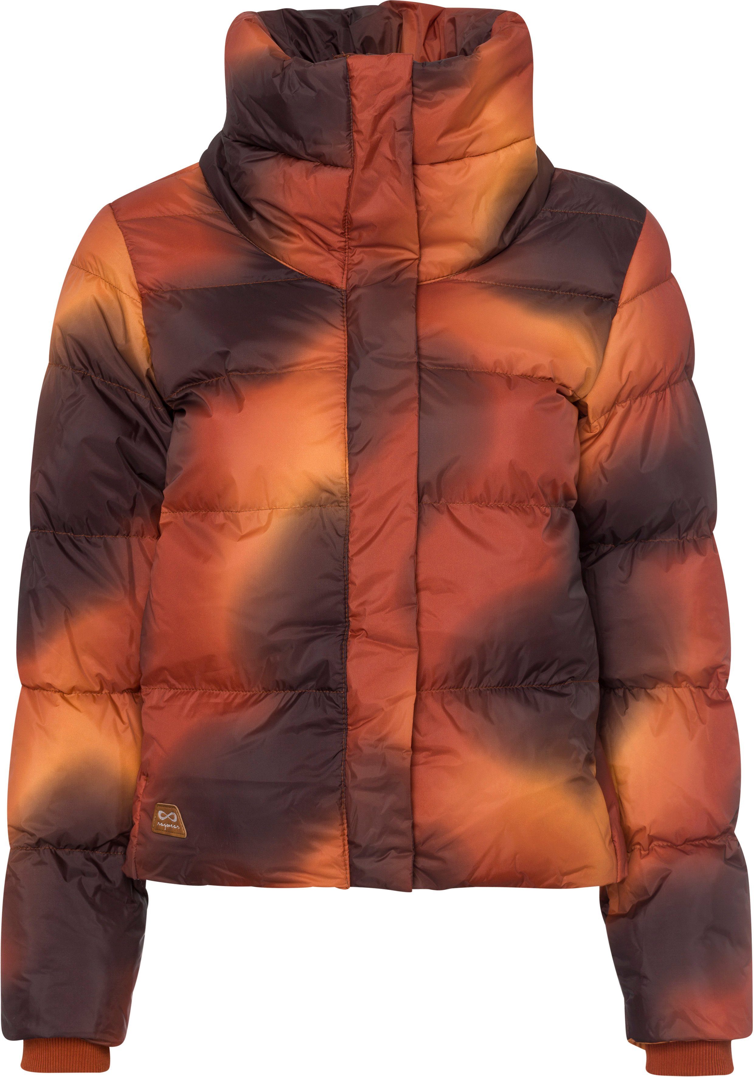 Ein wenig luxuriös Ragwear Steppjacke LUNIS OMBRE im Mulitcolor cinnamon Batik-Design combo