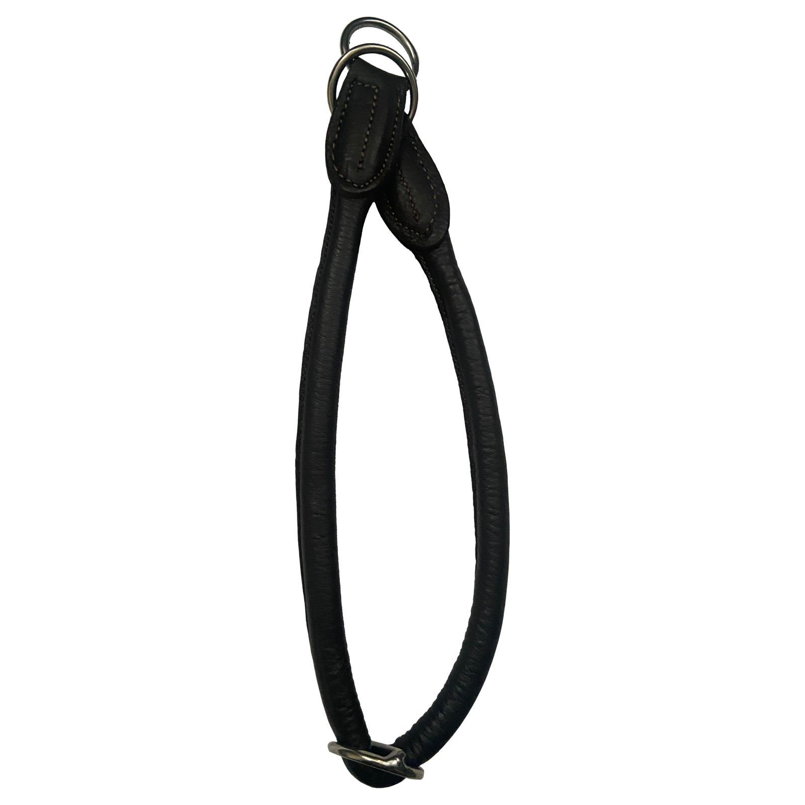 Kieffer Hunde-Halsband Hundehalsband Ultrasoft, rundgenäht, braun, Leder, Edelstahl