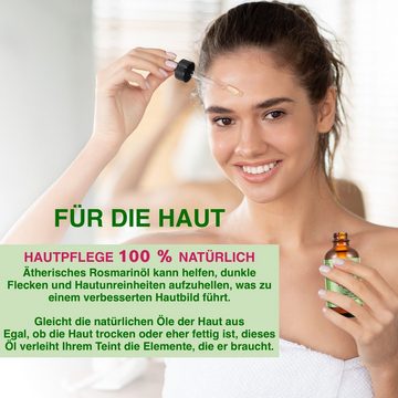 P-Beauty Cosmetic Accessories Haaröl Rosmarinöl Ätherisches Haaröl Haarwachstum 60ml, 1-tlg., veganes Produkt