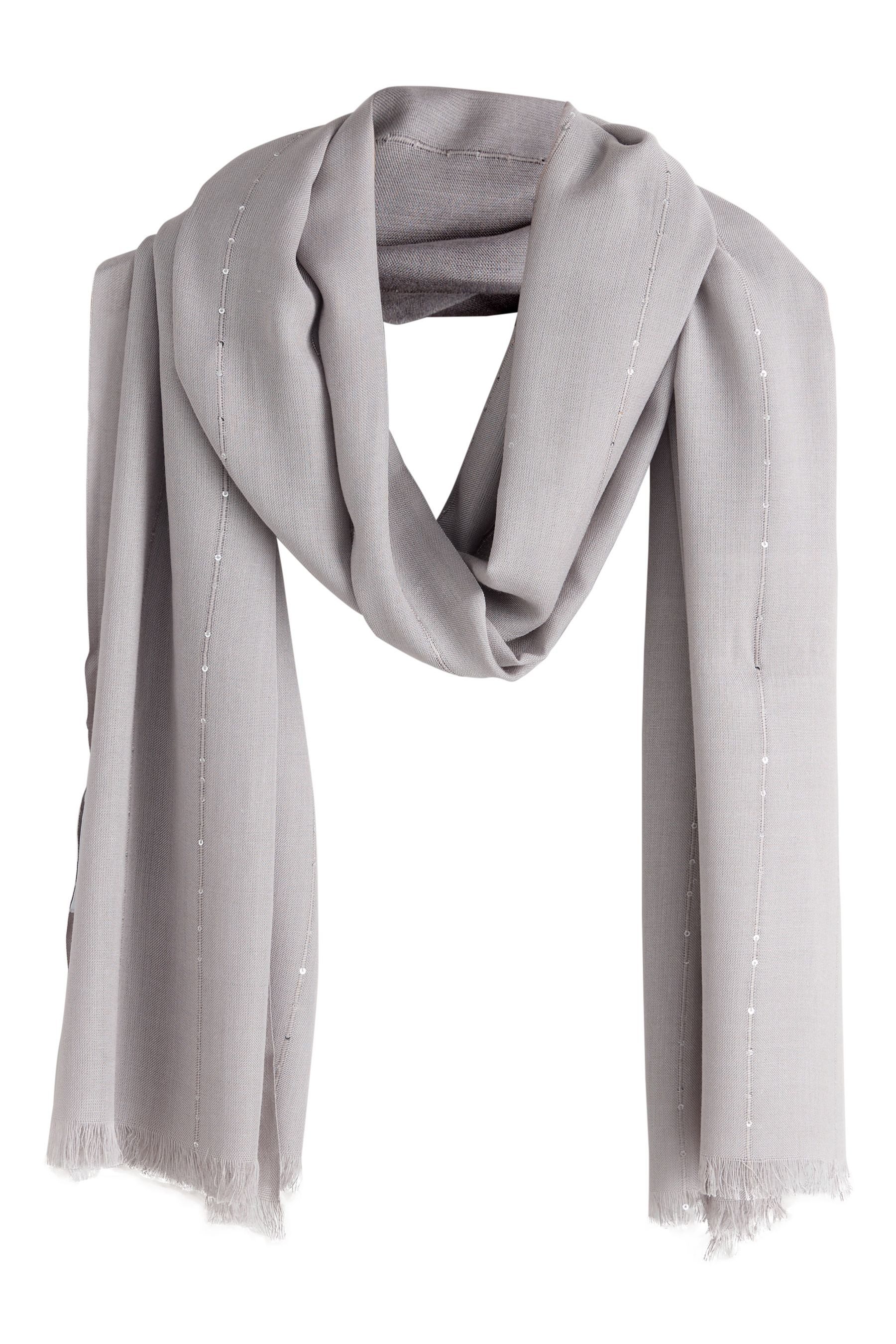 Schal Leichter Schal mit Paillettendetails