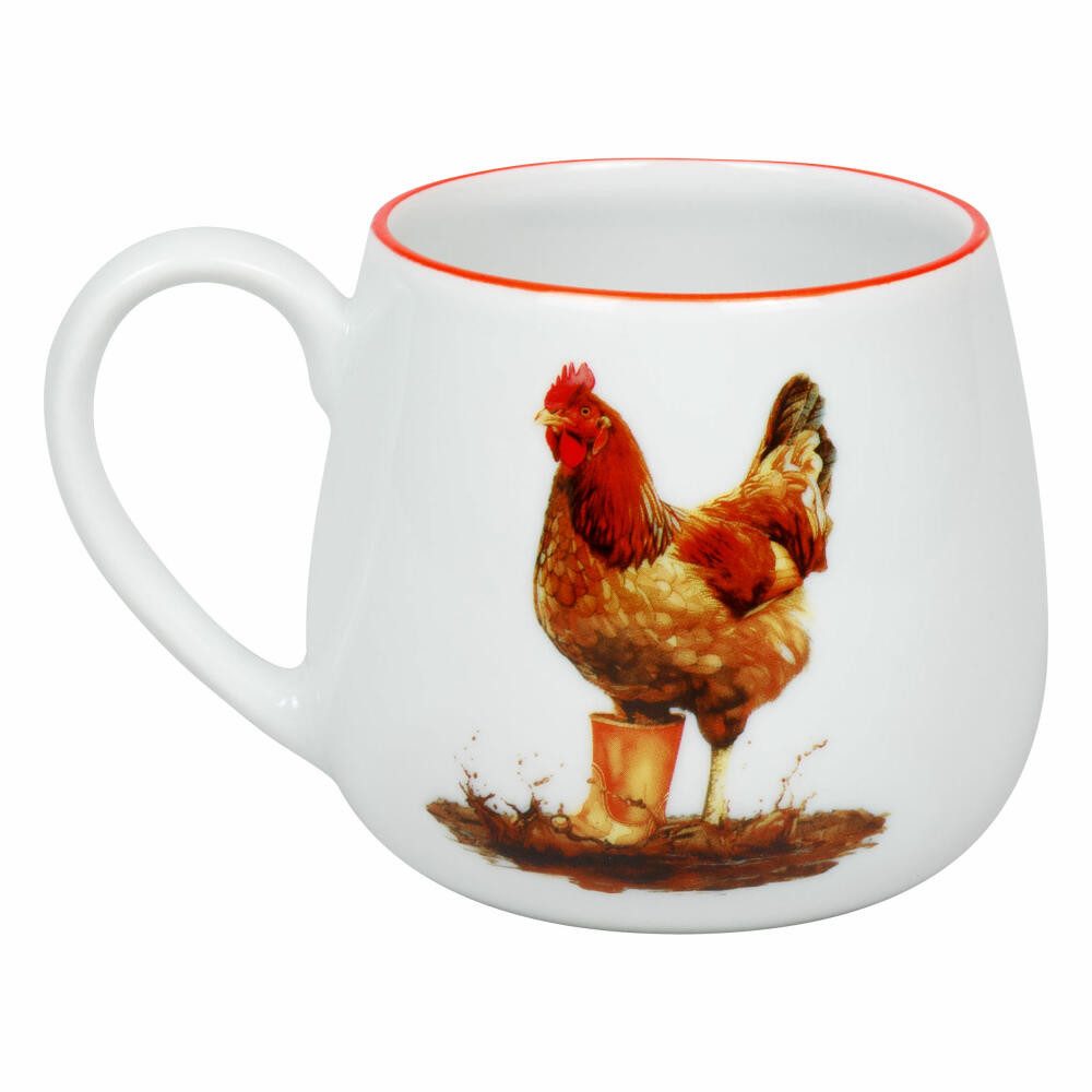 Könitz Becher Kuschelbecher Tapsige Henne, 400 ml, Porzellan