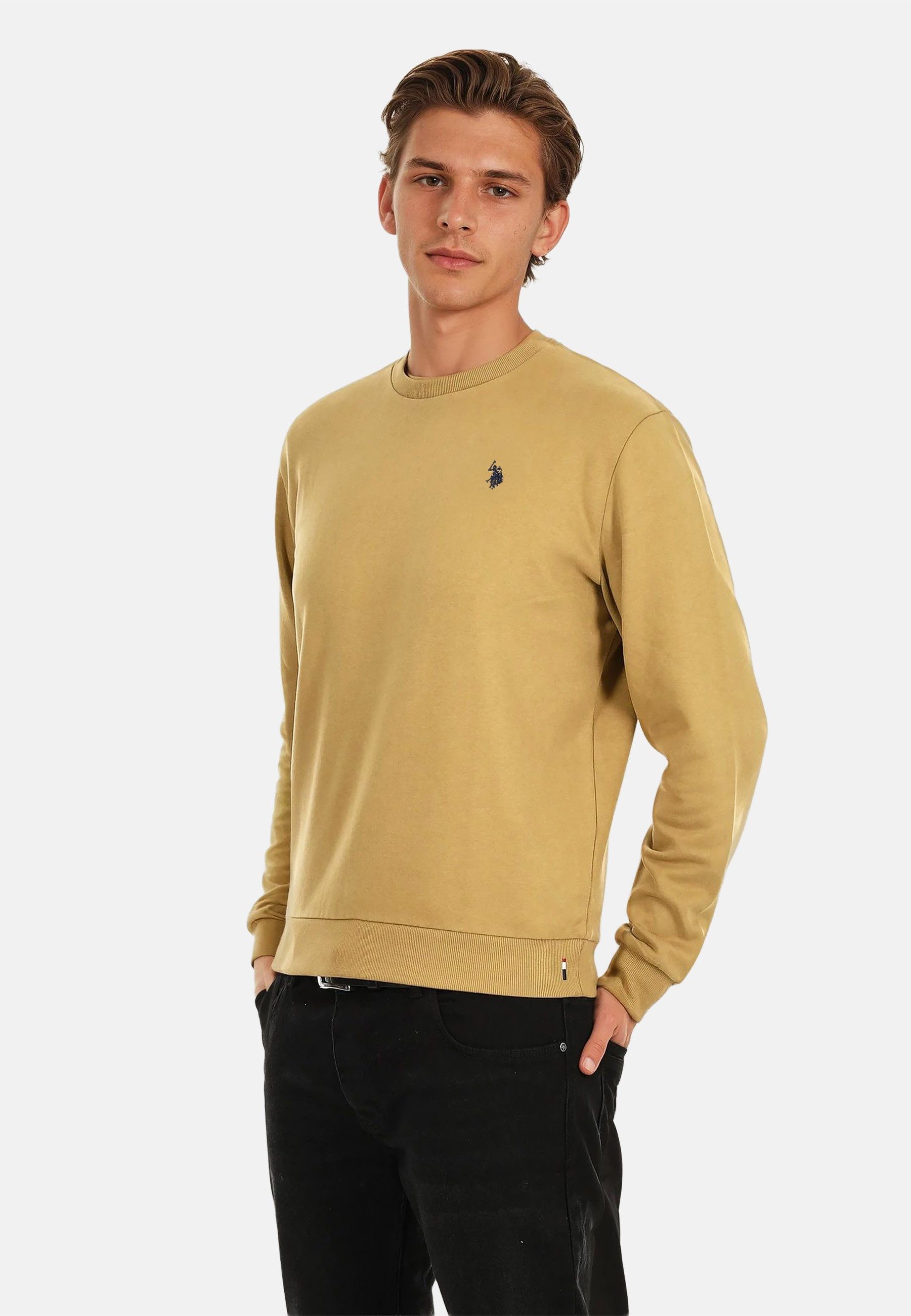 U.S. Polo Assn. Rundhalspullover Pullover USJaxxon – Herren Sweatshirt mit günstig online kaufen