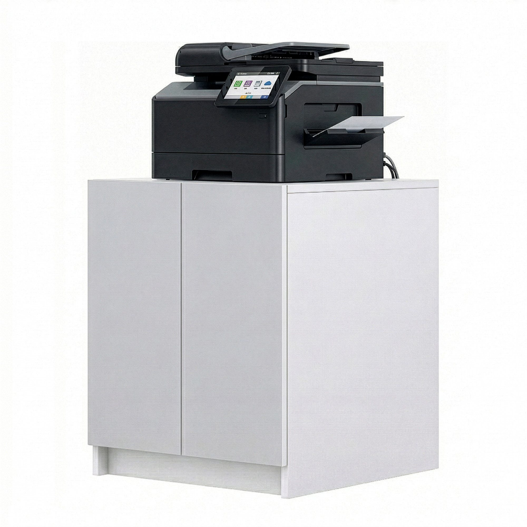InnoFurn Aktenschrank Elona Druckerkommode (Druckerkommode, Extra Tief für Drucker) Druckerschrank Soft-Close & Push-to-Open, Made in Germany