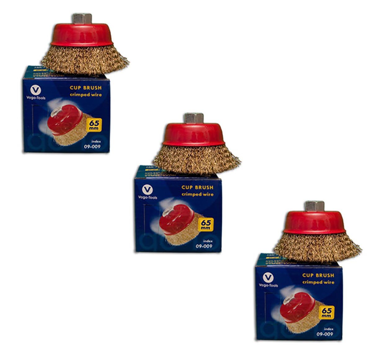 Thumbnail - VaGo-Tools Drahtbürste Topfbürsten 65mm gewellt Winkelschleifer 6x