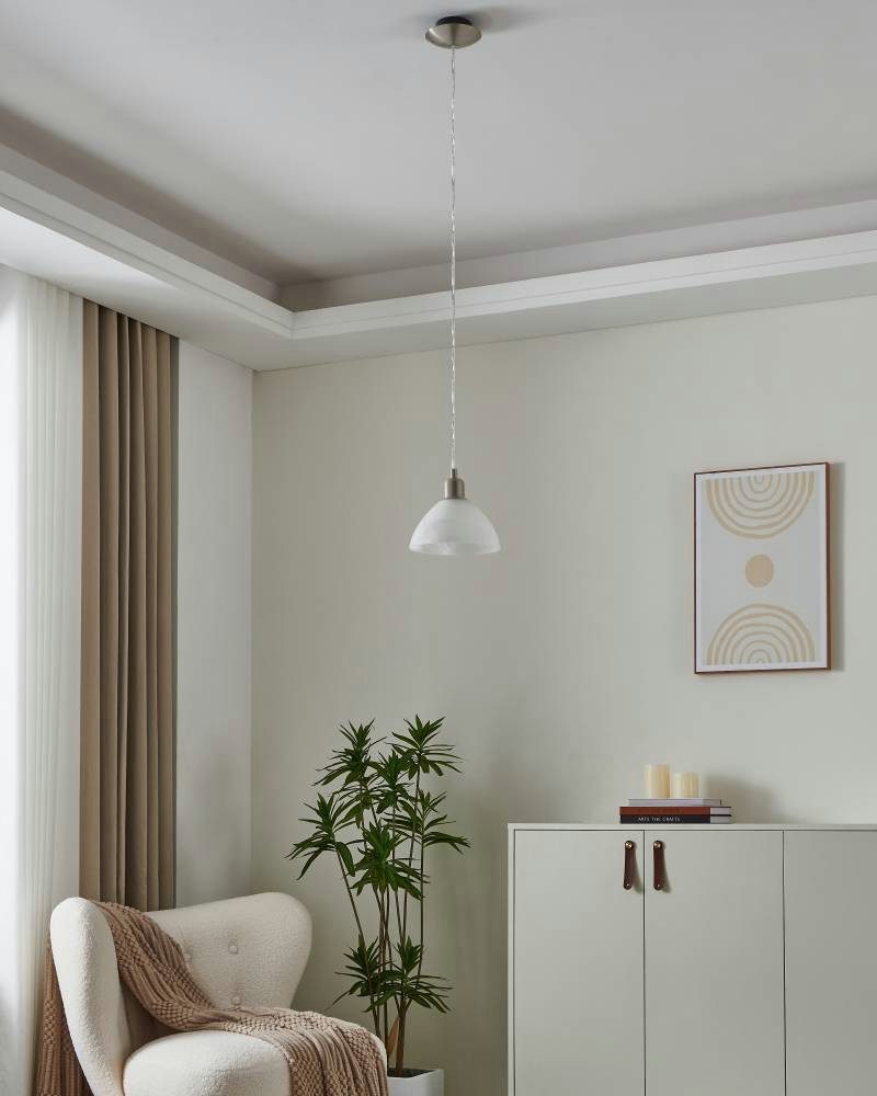 EGLO Pendelleuchte BRENDA, Dimmfunktion, ohne Leuchtmittel, Hängelampe, Ess günstig online kaufen