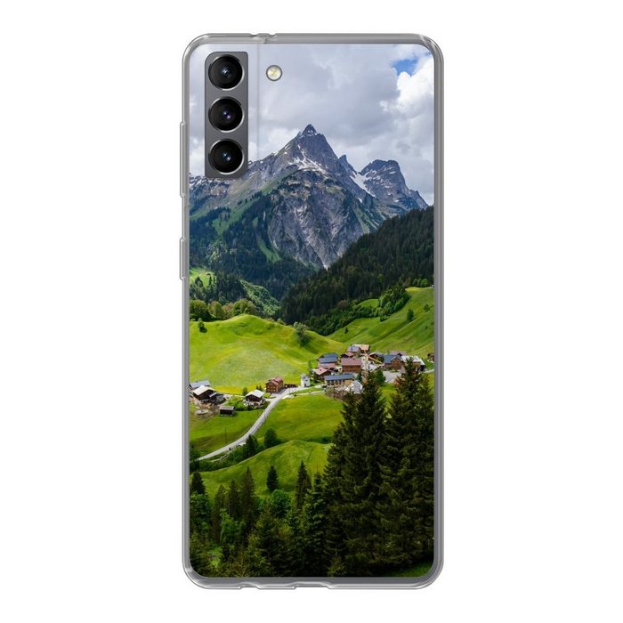 MuchoWow Handyhülle Berge in Österreich Phone Case Handyhülle Samsung Galaxy S21 Plus Silikon Schutzhülle