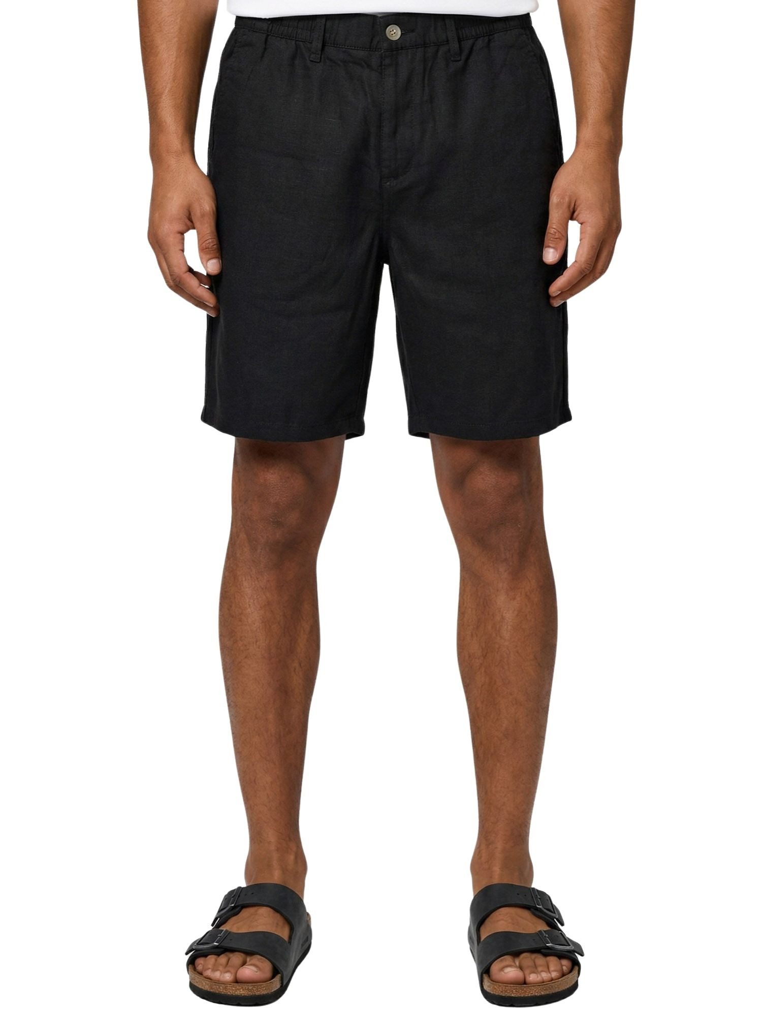 Tazzio Leinenhose A212 kurze Leinen Hose im Clean-Look