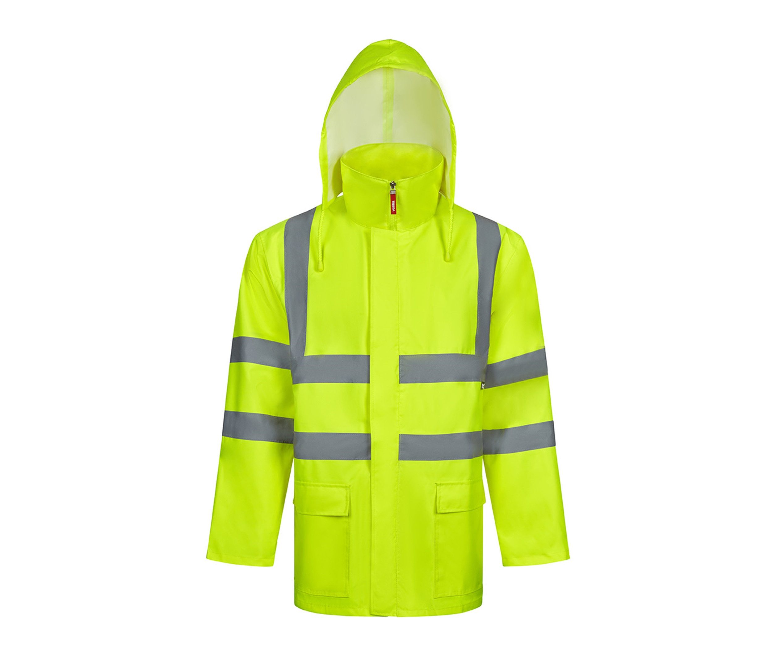 Velilla Arbeitsjacke 4-in-1 Warnschutz Parka wasserdicht EN ISO 20471 Klasse 3 abnehmbare Ärmel