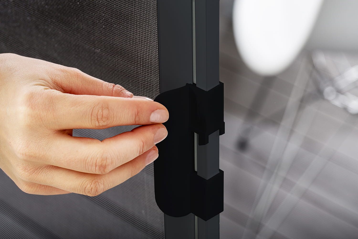 empasa Insektenschutz-Schiebetür "SMART", Rollo Tür für Balkon und Terrassen – Bild 4 von 5