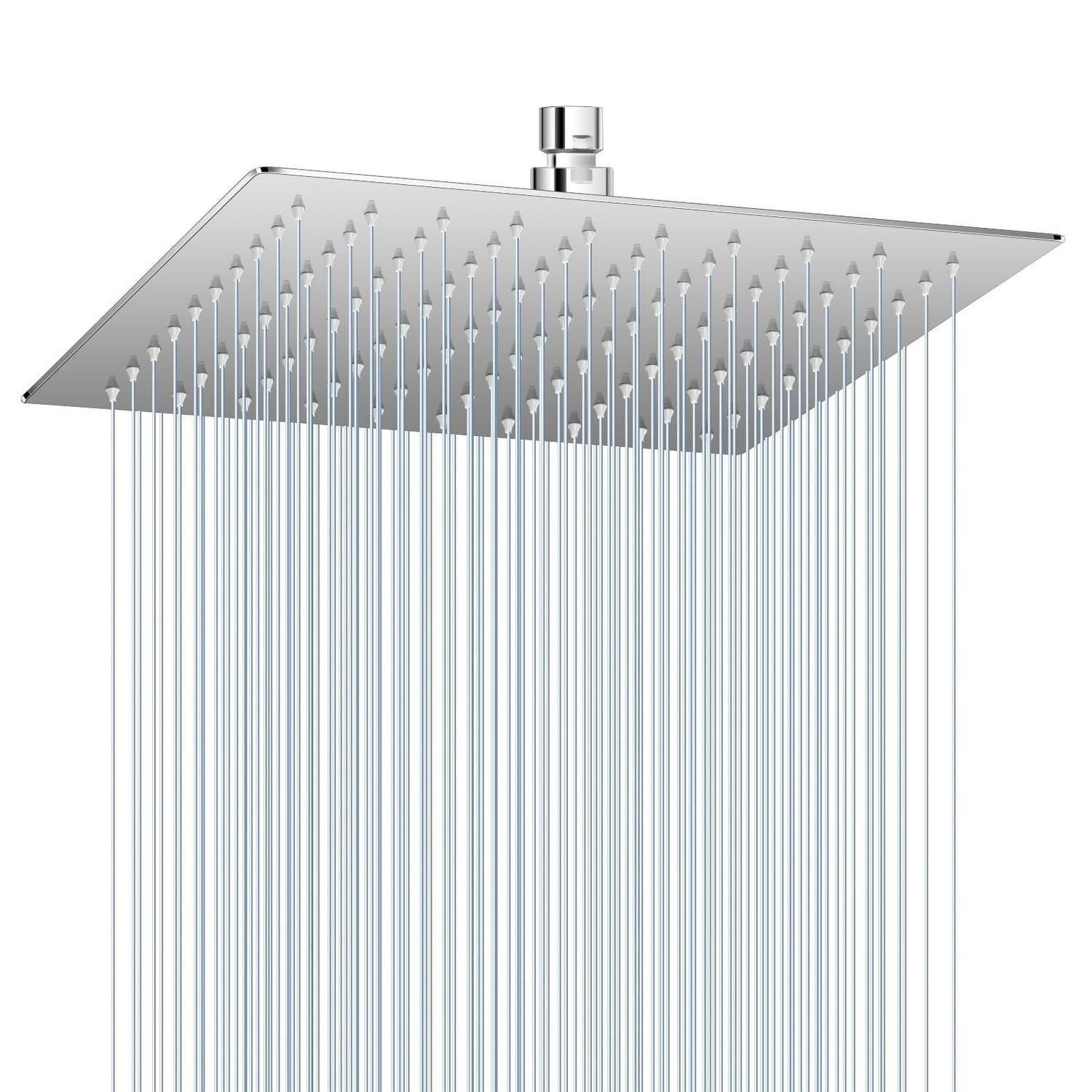 LuxusKollektion Regenduschkopf Duschkopf Regendusche 25 cm Chrom 304 Edelstahl 25CM A-poliertes Chrom