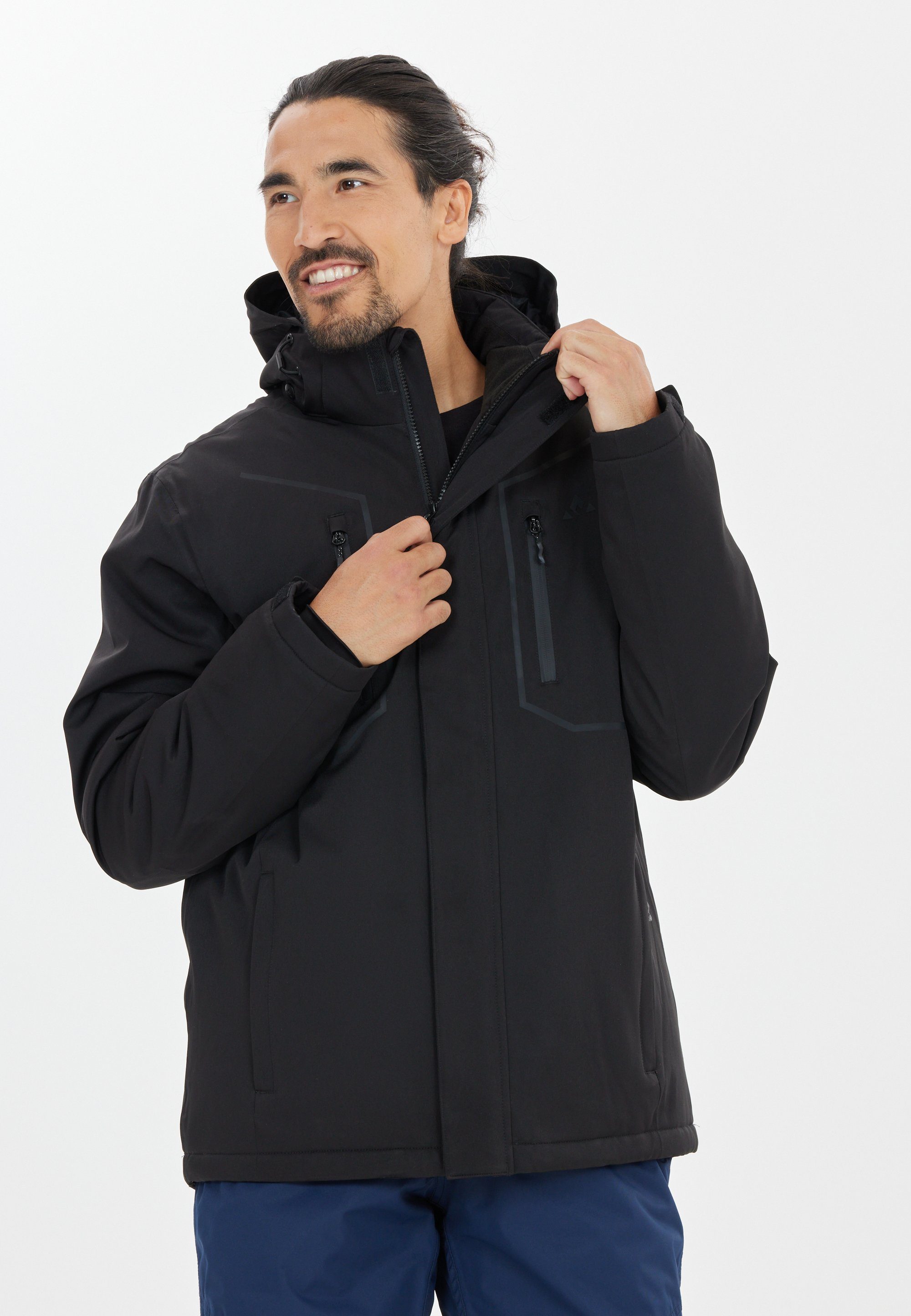 WHISTLER Skijacke Carbon mit wasserabweisender Membran schwarz