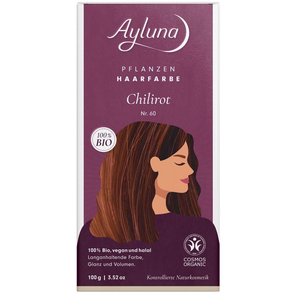 Ayluna Haarfarbe Chilirot, 100 g