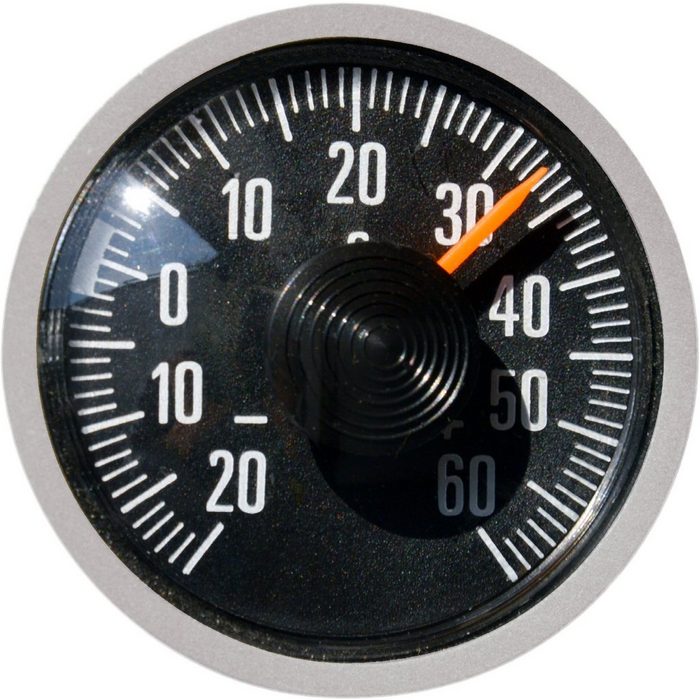 HR Autocomfort Raumthermometer Historisches 1975er Thermometer Bimetall justierbar mit Halterung