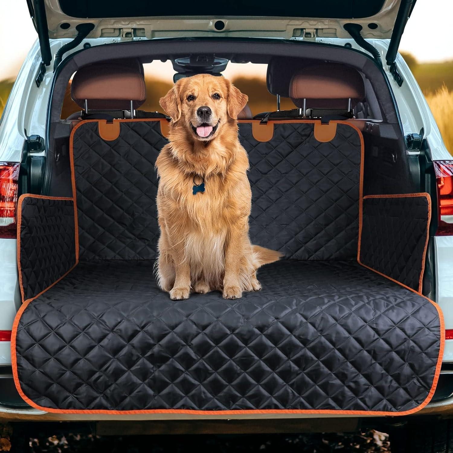LuxusKollektion Tier-Kofferraumschutzdecke Kofferraumschutz Hund Schutzmatte Wasserdicht Kratzfest B-185 x 105 cm