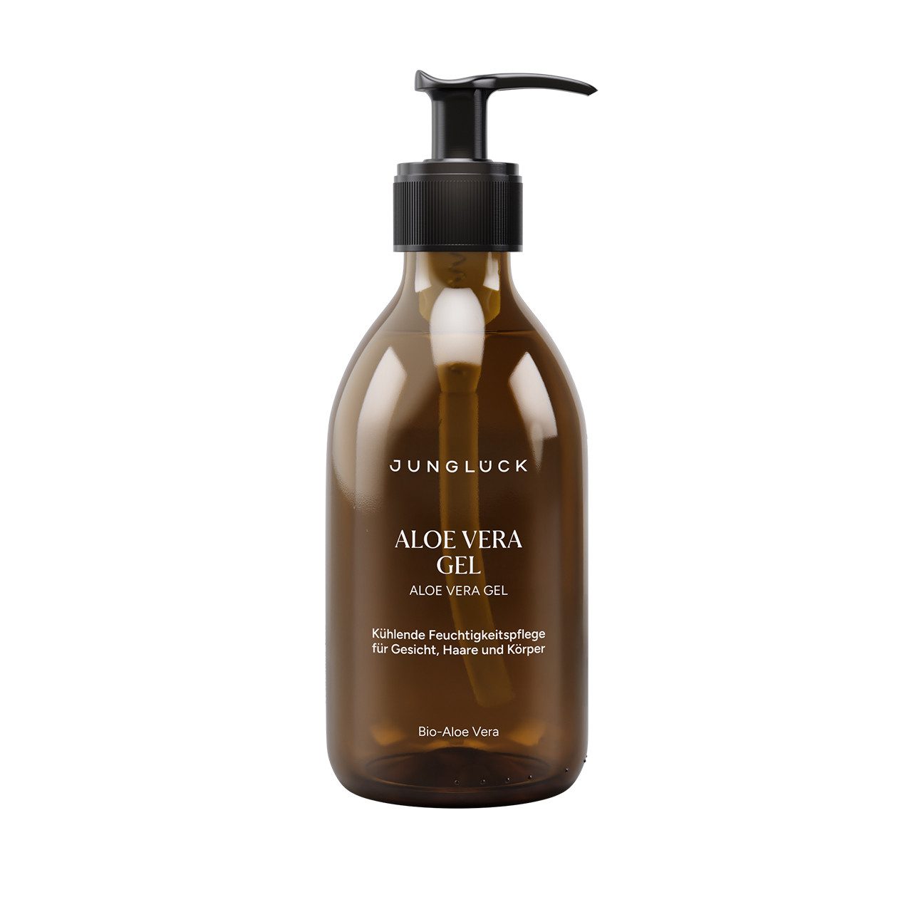 JUNGLÜCK After Sun Aloe Vera Gel - Bio, feuchtigkeitsspendend, 1-tlg., Kühlende Feuchtigkeitspflege für Gesicht, Haare und Körper