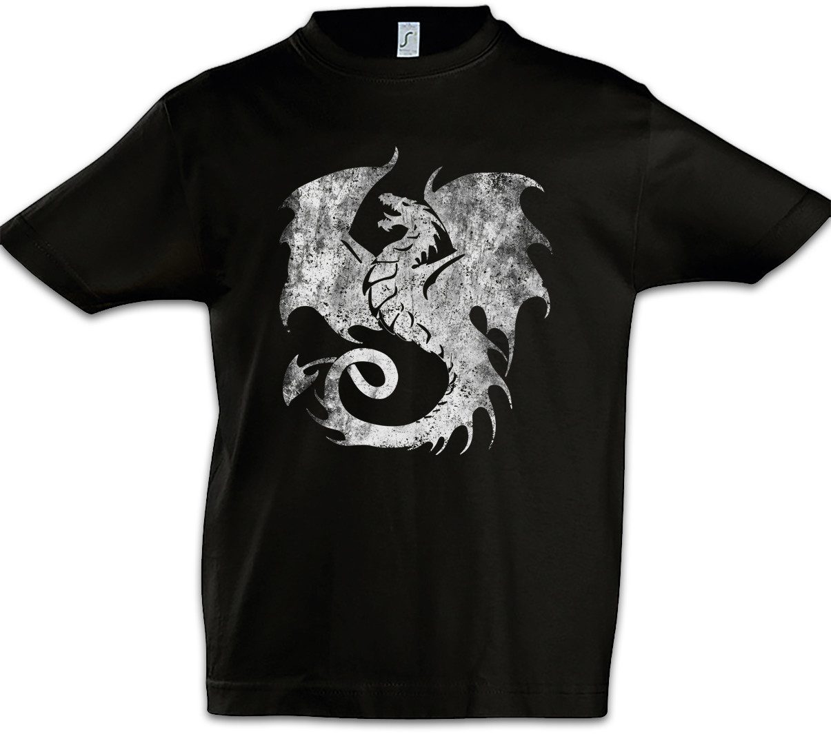 Print-Shirt Dragon V Kinder T-Shirt Drache Fantasy Tattoo Monster Drachen Asia