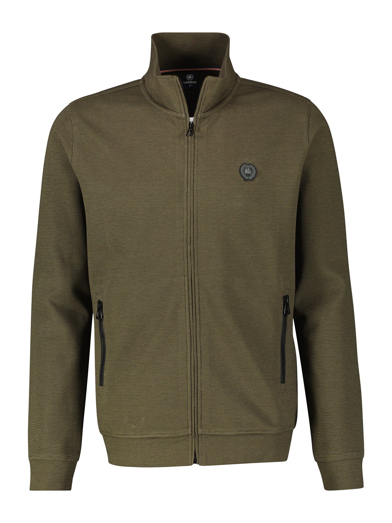 LERROS Sweatjacke LERROS Sweatjacke, Structure AGED OLIVE