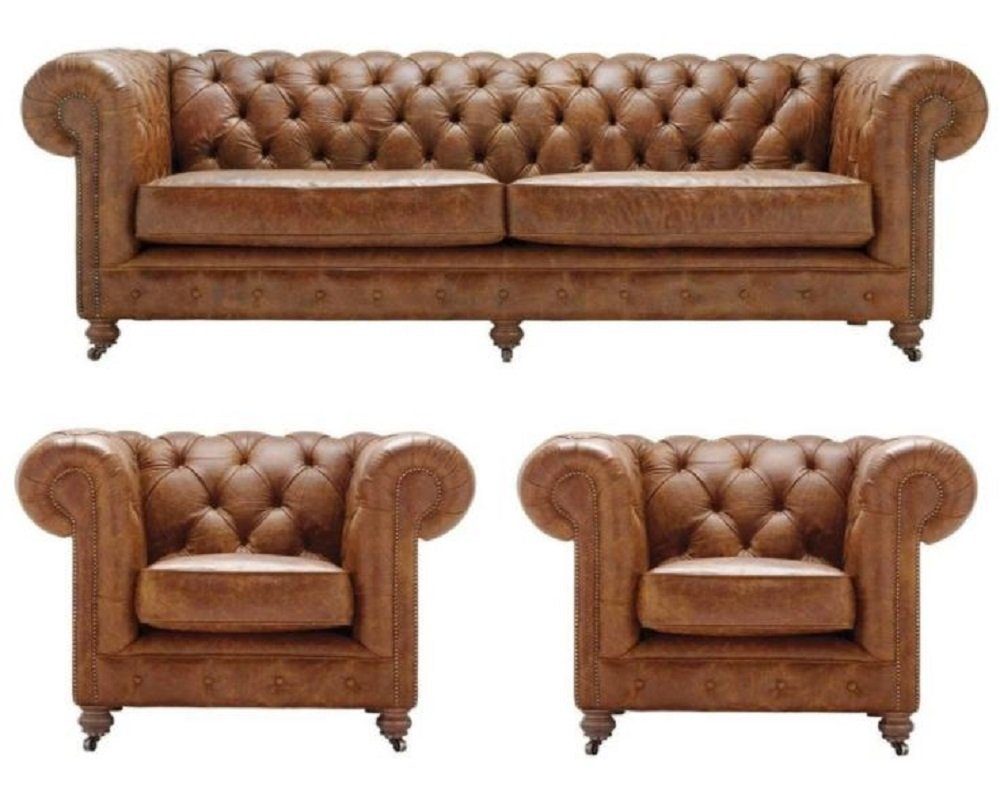 Stil Europe Garnituren, Garnitur in Sofagarnitur Sofa Made JVmoebel Chesterfield Antik Couch