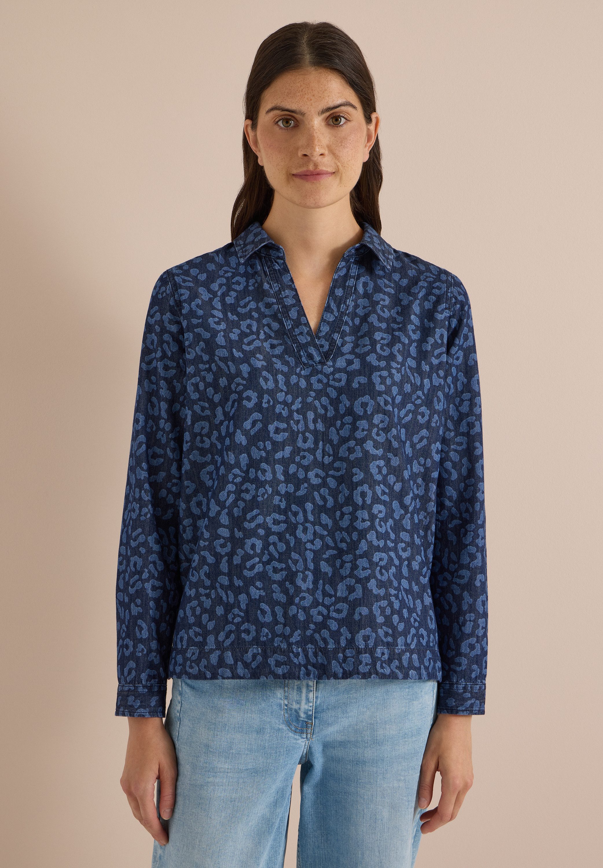 CECIL Klassische Bluse mit allover Print
