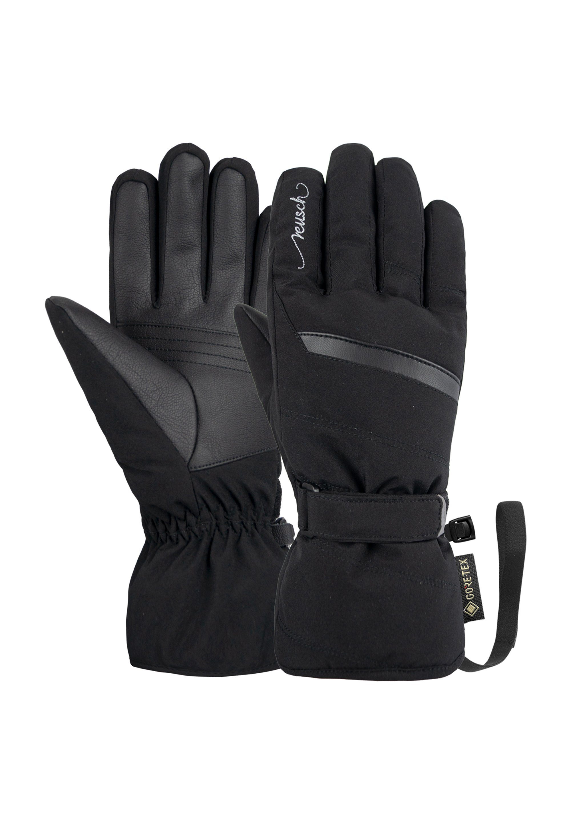 Sandy schwarz-silberfarben GORE-TEX wasserdichter und in warmer, Skihandschuhe atmungsaktiver Reusch Ausführung