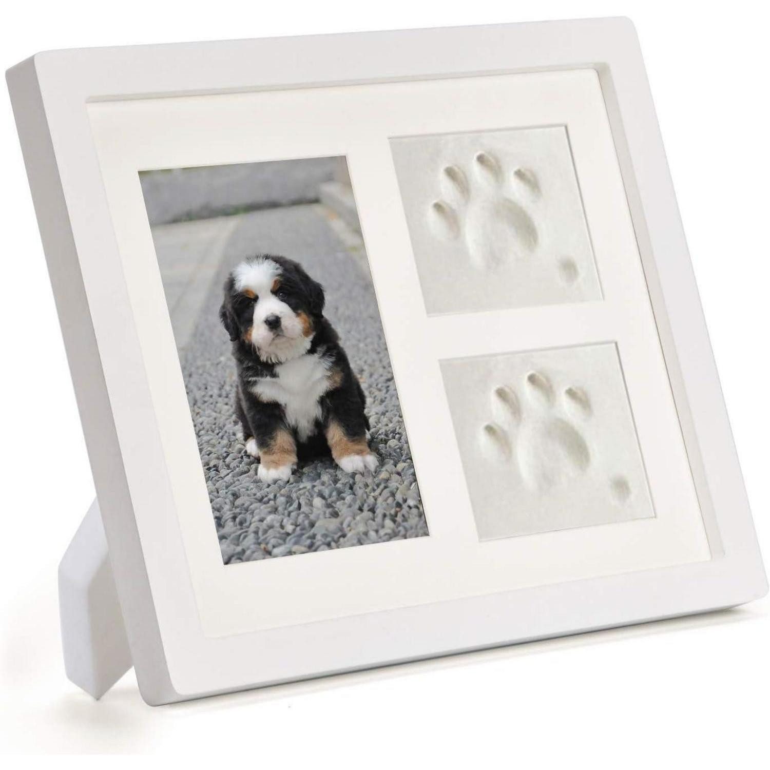 Bilderrahmen TierHerz Pfotenabdruck Set Hund 3D Holz Bilderrahmen Wanddekoration