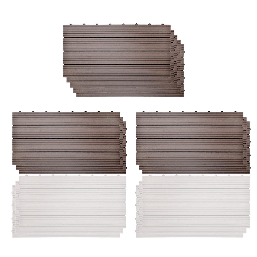 euroharry WPC-Fliesen 22-St. 4m² Terrassenplatten, 30x60 günstig online kaufen