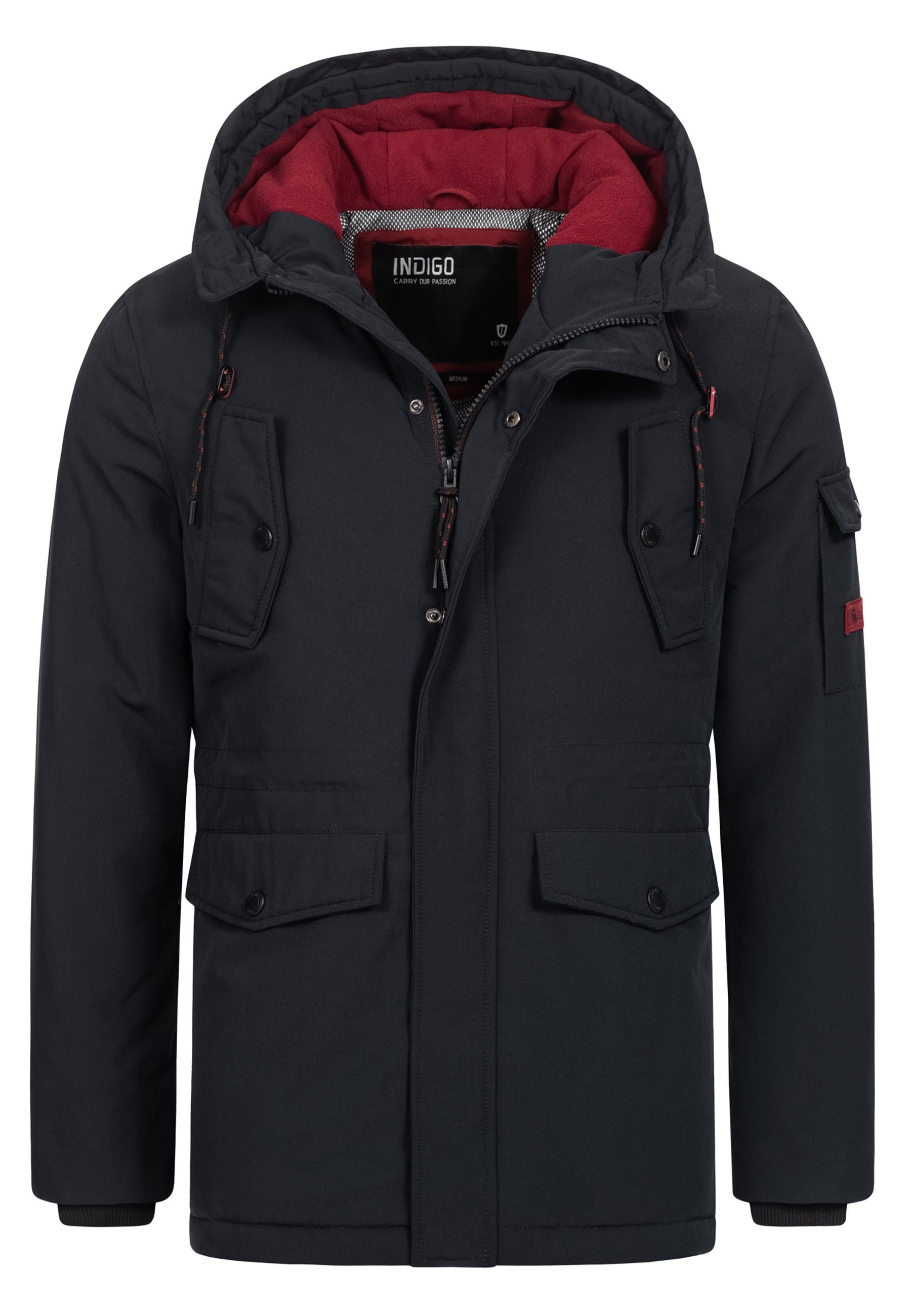 Indicode Ocala Parka Black