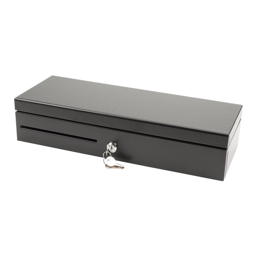 OLYMPIA OFFICE Geldkassette HS 170, Klapp Kassenlade, Ganzstahlgehäuse, Geldlade, schwarz