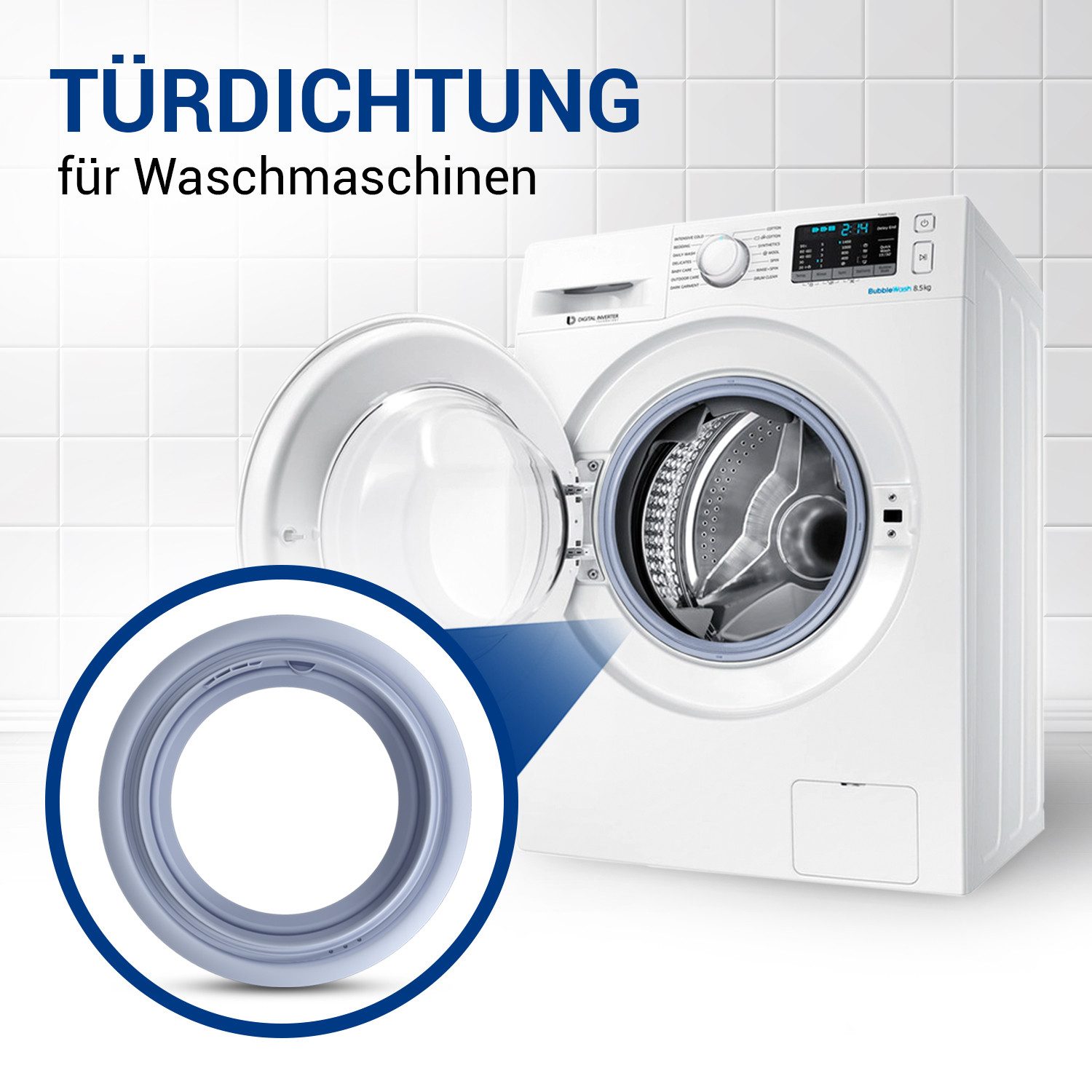 VIOKS Dichtungsring Türmanschette Ersatz für Bosch 00361127 Gummidichtung, für Frontlader Waschmaschine – Bild 2 von 5