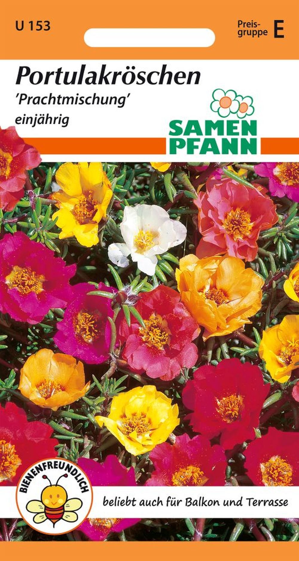 SAMEN PFANN Blumensamen Portulakröschen, Prachtmischung - Saatgut Samen, Portulaca grandiflora