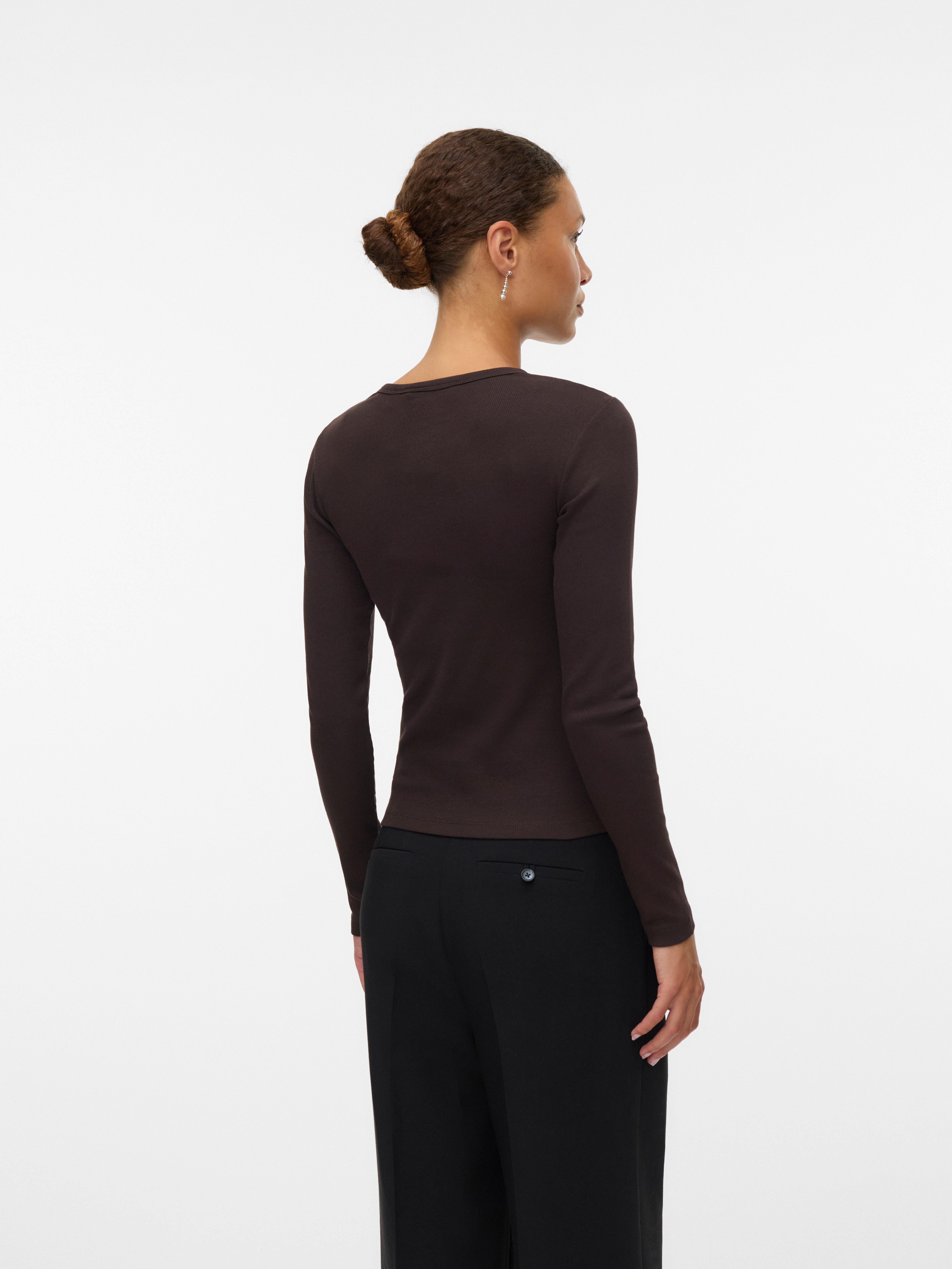 Vero Moda Langarmshirt VMCHLOE LS SHORT TOP JRS NOOS Baumwollmischung günstig online kaufen