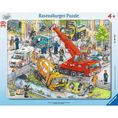 Ravensburger Rahmenpuzzle »Rettungseinsatz - Rahmenpuzzle«, 39 Puzzleteile