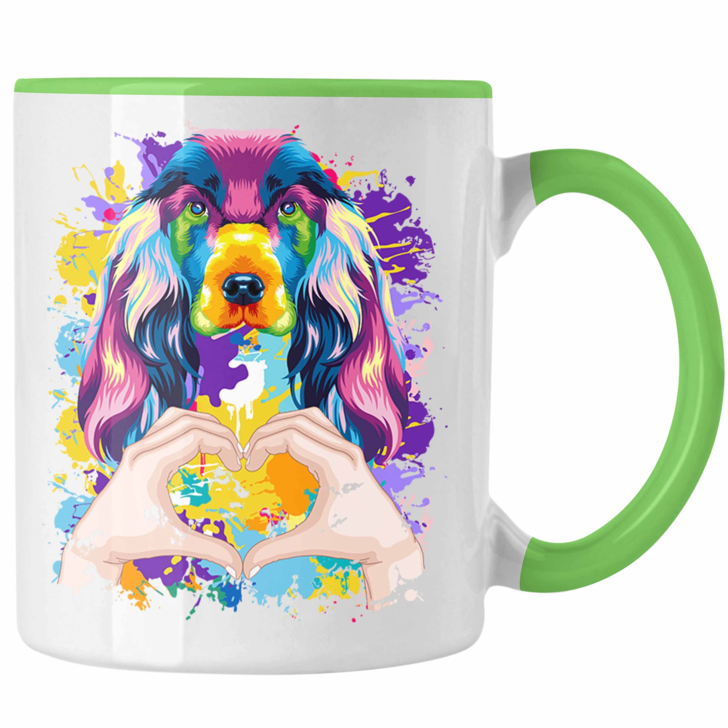 Trendation Tasse Cocker Spaniel Besitzer Farbe Love Tasse Geschenk Lustiger Spruch Gesc Grün